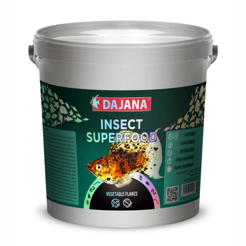 Dajana ISF Vegetable Flakes, vločky, 4 kg – veľké balenie pre chovateľov