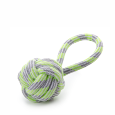 JK bavlnené preťahovadlo zelené, bavlnená hračka