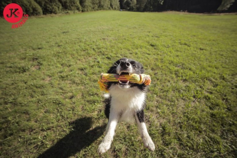 Bavlnený pískací uzol 40 cm, bavlnená hračka