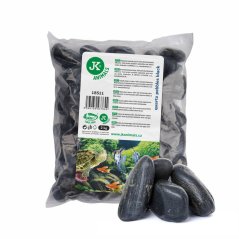 JK ANIMALS Kremenné valounky cierne 2 kg