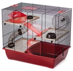 Inter Zoo Klietka Pinky III bordó 50 x 33 x 45,5 cm