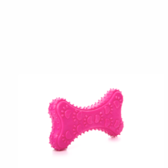 JK ANIMALS, Ružová kosť, odolná (gumová) hračka z TPR termoplastickej gumy, veľkosť 10 cm