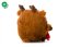 JK ANIMALS, plyšová guľa sob X-Mas, plyšová pískacia vianočná hračka pre psov 19 cm