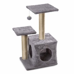 JK ANIMALS DIABOLO PLUS  škrabadlo pre mačku sv.šedá farba 40x33x74 cm