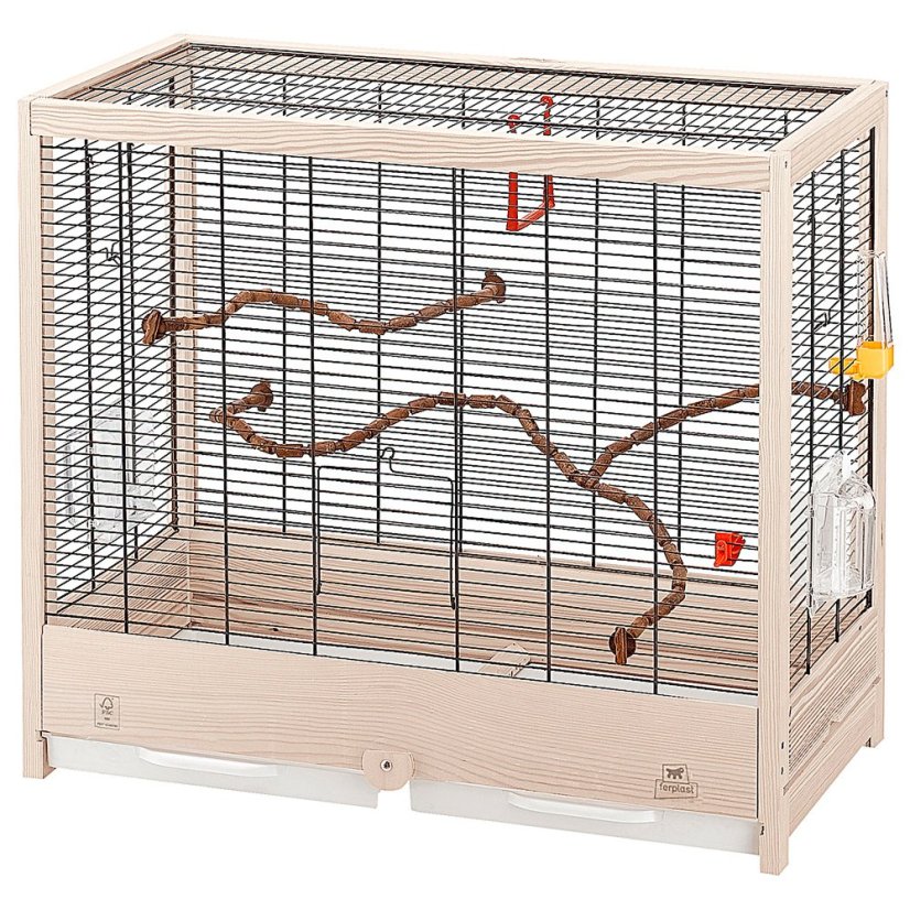 Ferplast GIULIETTA 5 drevená klietka pre vtáky 69 x 34,5 x 58 cm
