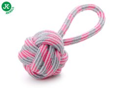 JK bavlnené preťahovadlo ružové, bavlnená hračka