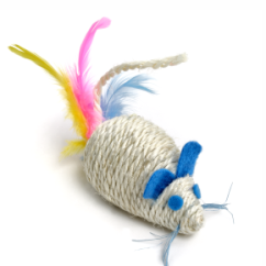 JK ANIMALS, myš s farebnými pierkami, 10 cm