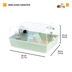Ferplast MINI DUNA HAMSTER GREEN, zelená klietka pre škrečky