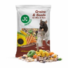 Zrniny a semienka, 1 kg, kompletné krmivo pre myši, krysy a potkany