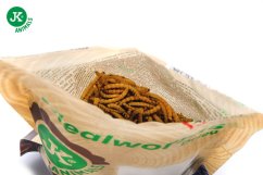 Sušené múčne červy JK Dried Mealworms vo vrecku, 80 g, (Tenebrio Molitor)