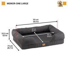 Ferplast MEMOR ONE L ortopedický pelech 93 x 73 x 22,5 cm