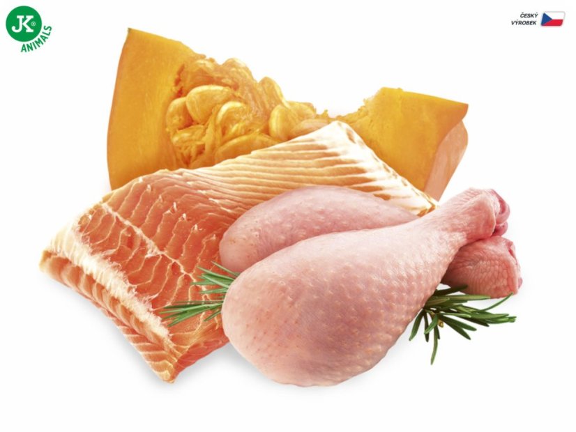 Sam's Field True Salmon & Chicken with Pumpkin, superprémiová konzerva, 400 g (Sams Field)