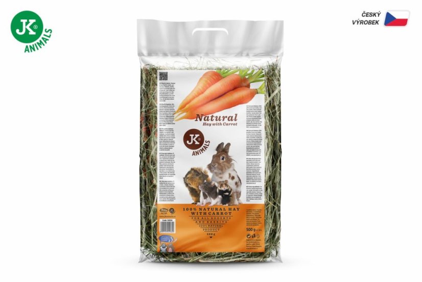 JK Prírodné seno s mrkvou 0,5 kg