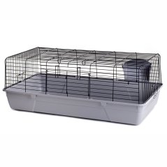 JK ANIMALS klietka pre králiky Black 100, 52×100×38 cm siva