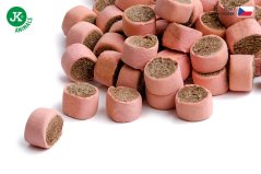 JK Animals Rollos Tasty Snack Ham, šunkový Rollos, pečená maškrta pre psov, 500 g