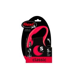 Flexi Classic (lanko),veľkosť S 5m/12kg, červená