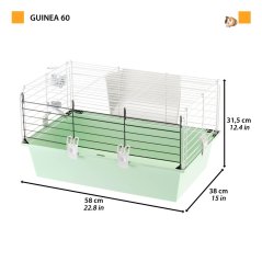 Ferplast GUINEA 60 klietka pre morča, zelená 58 x 38 x 32,5 cm