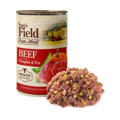 Sam's Field True Beef Meat with Pumpkin & Pea, superprémiová konzerva, 400 g (Sams Field)