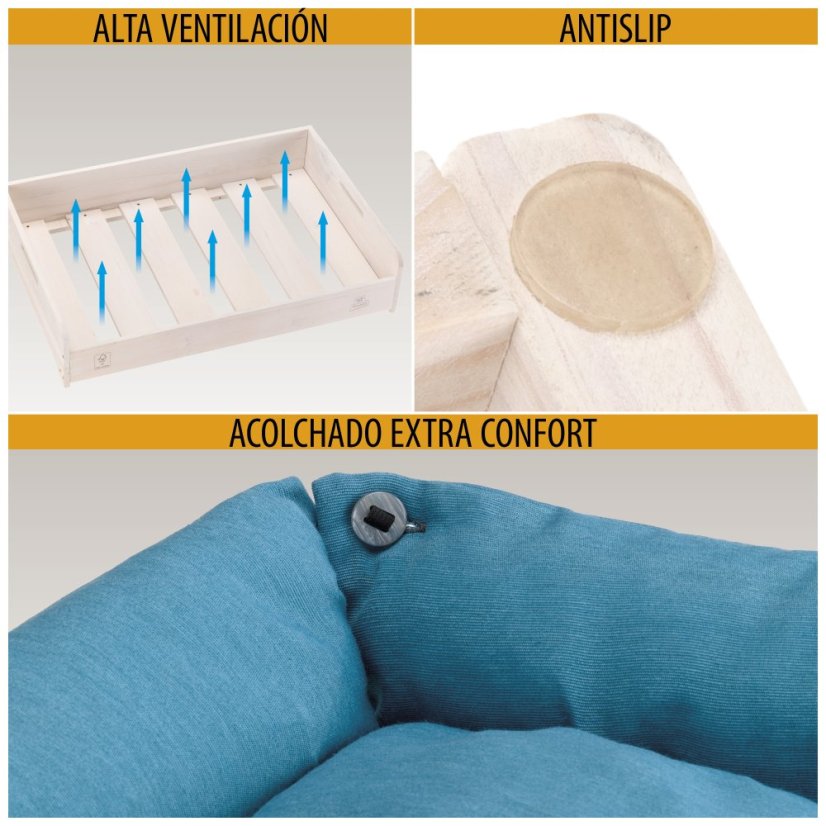 Ferplast DOG&CAT BED HALL M,  posteľ 80,5 x 53 x 17,5 cm