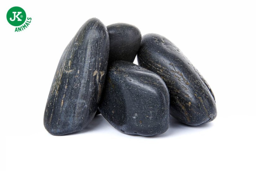 JK ANIMALS Kremenné valounky cierne 2 kg