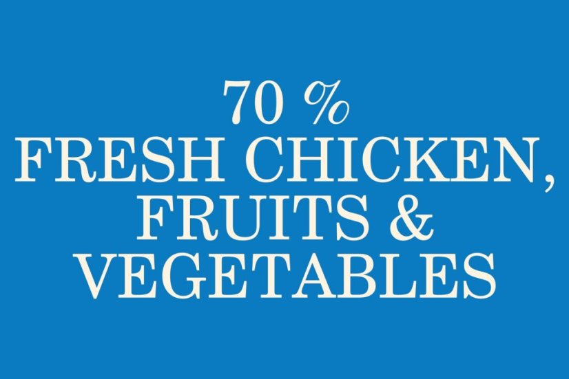 2,5 kg, Sam's Field Low Grain 4300 Power Chicken & Potato, superprémiové granule, (Sams Field bez bez pšenice)