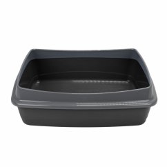 Ferplast NIP PLUS 10 toaleta pre mačky, čierná 47 x 36 x 15,5 cm