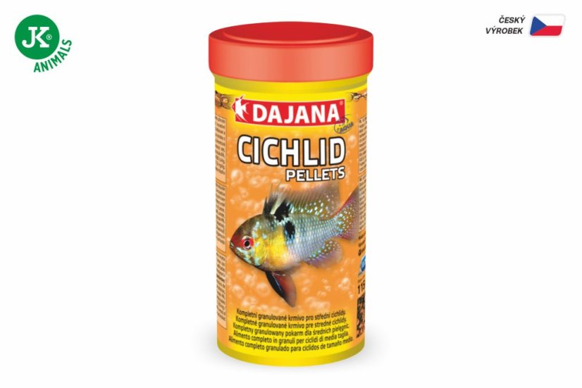Dajana Cichlid pellets, krmivo (granule) pre ryby 250 ml, 2 mm