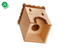 JK ANIMALS Hrad č. 1, drevený domček pre škrečky 9×9×14 cm