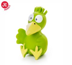 JK ANIMALS Latexové vtáča zelené, hračka pre psov cca 13 cm