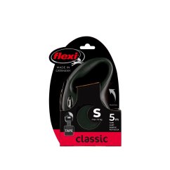 Flexi Classic (pásik),veľkosť S 5m/15kg, čierna
