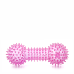 JK ANIMALS, Činka s pichliačmi ružová, pískacia hračka z TPR termoplastickej gumy, veľkosť 15 cm