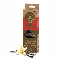 JK ANIMALS, Bio-rozložiteľné vrecká pre psie exkrementy s vôňou vanilky, 6 ks