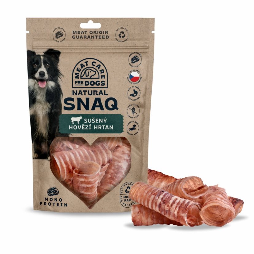 Dog Snaq - sušený hovädzí hrtan, 100 g