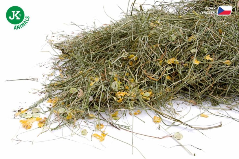 JK Prírodné seno s hrachom a kukuričnými lupienkami 0,5 kg