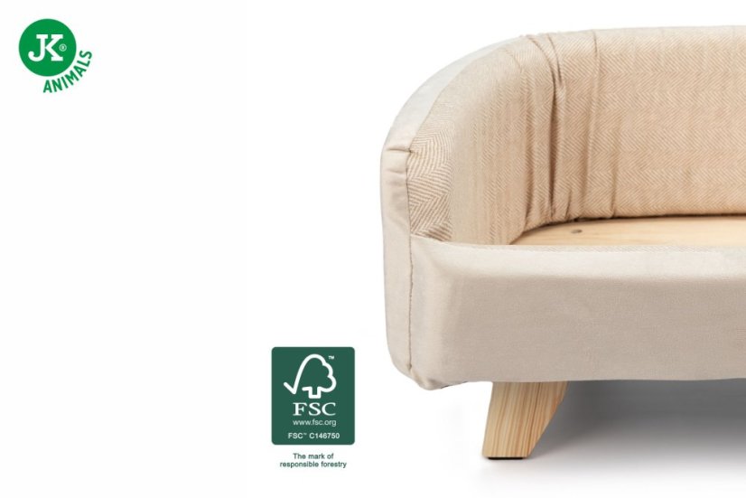 Ferplast posteľ Yuki M béžová 82 x 55 x 31 cm