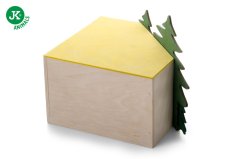 JK ANIMALS domček Les rohový pre králiky 19,5×19,5×19 cm