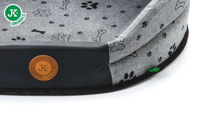 JK ANIMALS Grey LUX, pelech L šedý 70×65×16 cm