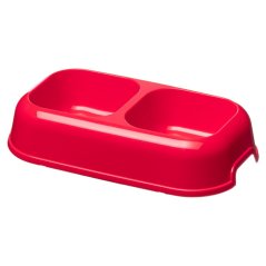 Ferplast PARTY 16 dvojmiska, červená, 26,5 x 15 cm 0,7 l