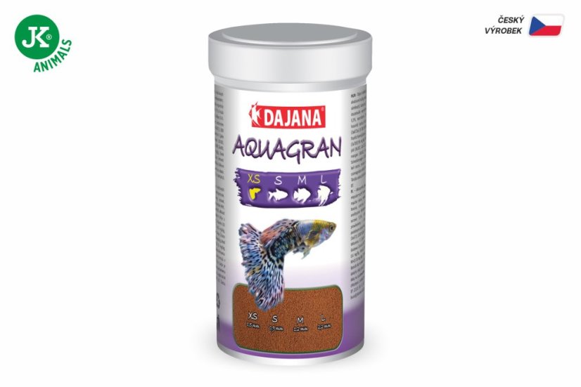 Dajana Aquagran, granule – krmivo, veľkosť XS, 250 ml