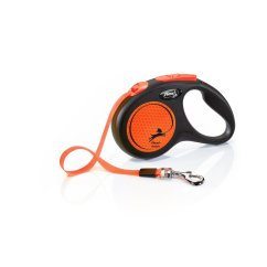 flexi Neon pásik, veľkosť S 5m/15 kg, oranžová