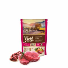 800 g, Sam's Field Grain Free Beef (Angus), superprémiové granule pre dospelých psov všetkých veľkostí a plemien, (Sams Field bez obilnín)