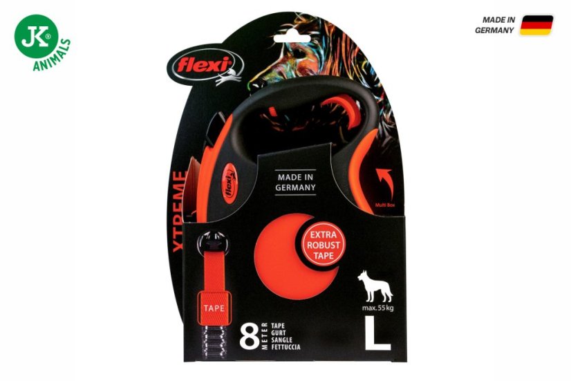 Flexi Xtreme Tape (pásik), oranžová, velikost L, 8 m/55 kg