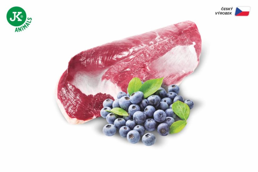 6× 400 g, JK Premium Duck & Blueberry, Paté with Chunks, 60 % Meat, kačacie s čučoriedkami