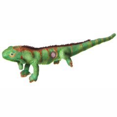 JK ANIMALS Leguán, pískacia hračka, zelená, 60 cm