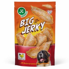 JK ANIMALS Big Jerky 100% Chicken Meat, sušené kuracie plátky filet, 390 g