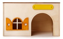 JK ANIMALS Domek Kvádr, drevený domček pre morčatá 23×15×13 cm