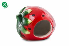 JK ANIMALS keramický domček Jahoda 12×9×9 cm