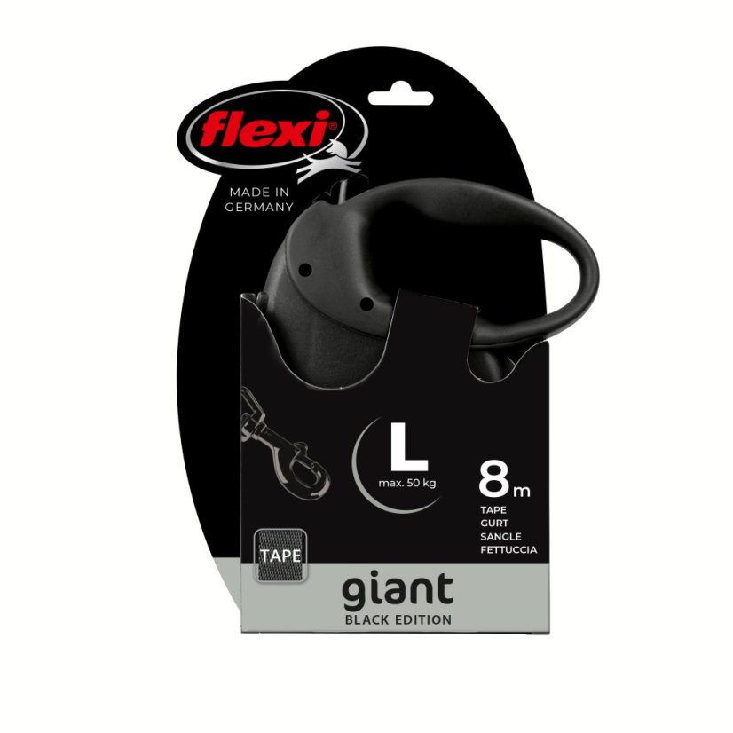 Flexi Giant L Black Edition 8 m/50 kg