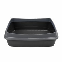 Ferplast NIP PLUS 10 toaleta pre mačky, čierná 47 x 36 x 15,5 cm