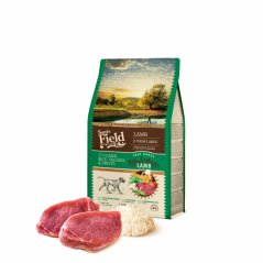 2,5 kg, Sam's Field Low Grain Junior Large Lamb - Free Range, superprémiové granule pre šteňatá a mladé psy veľkých plemien s jahňacím z voľného chovu, (Sams Field bez pšenice)
